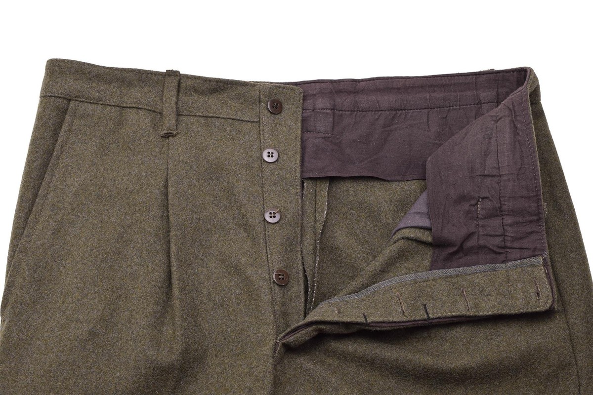 Original Italian military dress uniform pants brown wool Original Italian military dress uniform pants brown wool