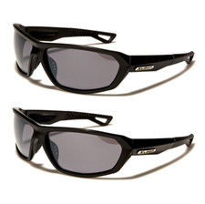 X Loop Sunglasses Wrap Around Plastic Frame Dark Lenses Sport Cycling Biker Men.
