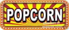 Popcorn 18" Decal Concession Lettering Food Truck Restaurant Vinyl Sticker
