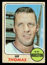 1968 Topps Lee Thomas #438 Houston Astros Low Grade Card