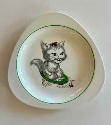 Vintage Spode Cutie-Kitten Plate, 1950s