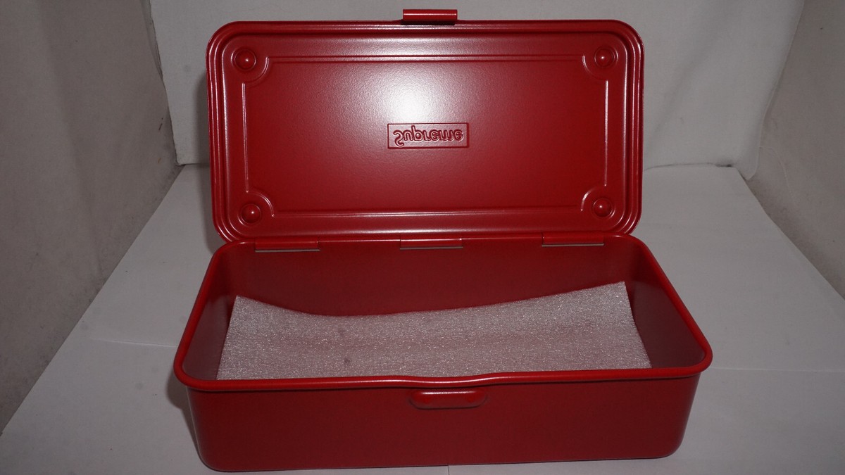 Supreme Toolbox TOYO Steel T-190 Mini Tool Box Red SS25A110