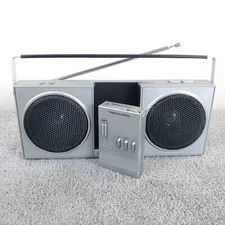 Realistic 12-707 AM/FM Stereo Mate System Boombox Detachable Vintage Not Working