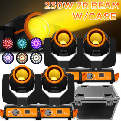230W 7R Stage Light Beam Zoom Sharpy 16Prism Moving Head Light DMX DJ Party+Case