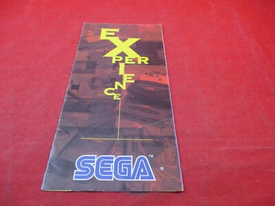 Experience Sega Genesis 32X Game Gear Console Promo Info Leaflet Store Brochure