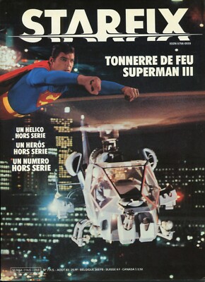 STARFIX Hors Serie No. 7  Aout 1983 franz. Filmzeitschrift 92 Seiten  Superman 3