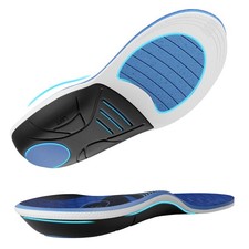 Plantar Fasclitis Orthotic Insoles for Flat Feet, Arch Support Inserts Men Wo...