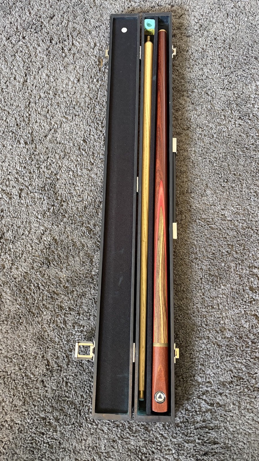 3 used snooker cues - Snooker Craft England - Joe Davis 600 Century Break