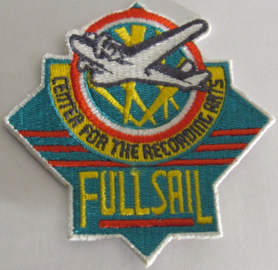 Full Sail University Embroidered patch Center for the Recording Arts iron on new