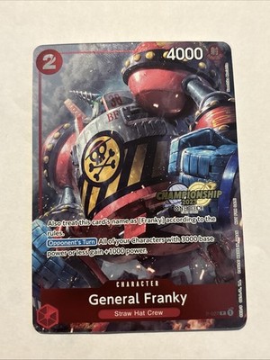 【英語版】フランキー　CS2023 General Franky P-027 Championship 2023 Event Pack Stamped Promo