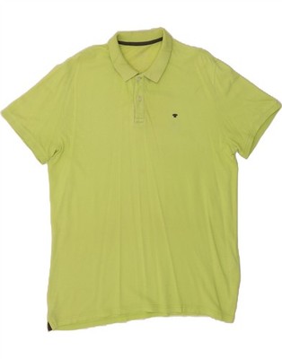 TOM TAILOR Mens Regular Polo Shirt Large Green Cotton BK08