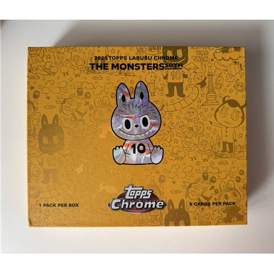 Topps 2025 Labubu Chrome The Monsters Non-Sport Trading Cards Lot, 4 Karten