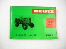 Original Deutz F3L 514 Schlepper mit 50 PS Ersatzteilliste 1965