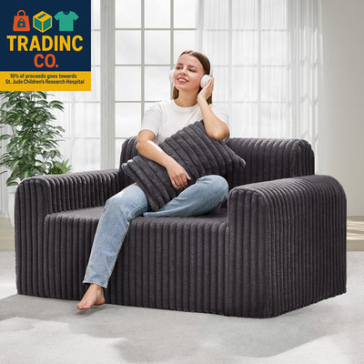 Couch Sofa 2-Seater Foam Sofa Loveseat for Small Spaces Comfy Sofas with Removab