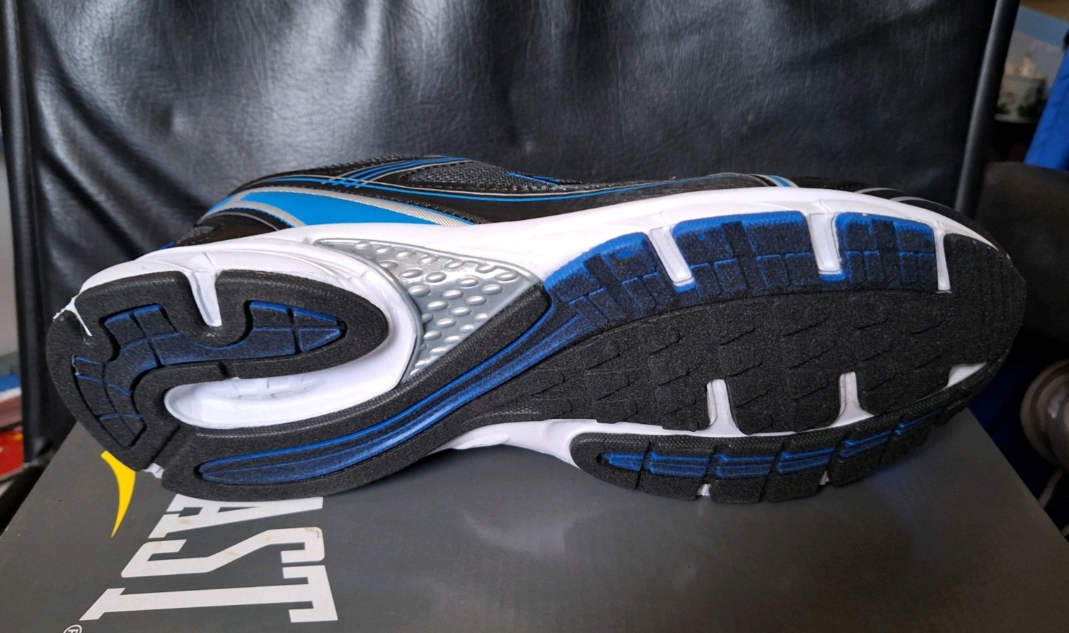 NEW Everlast Running Shoes Mens 9 Black/Blue Trainers, Sneakers, Jog RRP £79.99 image 6