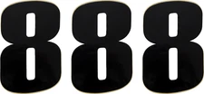 MOOSE RACING - 80118 - Race Number 8 - Black - 6"