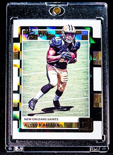 Alvin Kamara The Rookies Checkerboard Refractor Card Saints RC