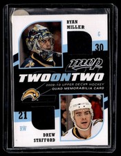 2009-10 Upper Deck MVP Two on Jerseys Vesa Toskala/Ryan Hollweg/Drew