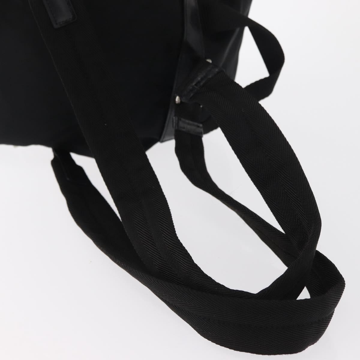 Prada Double Front Pocket Backpack Tessuto Black Nylon Backpack Bag Authentic thumbnail 8