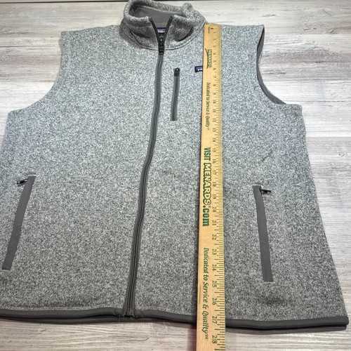 Patagonia Better Sweater Vest Men’s Large Stonewash Gray Fleece Full Zip - Picture 4 of 6
