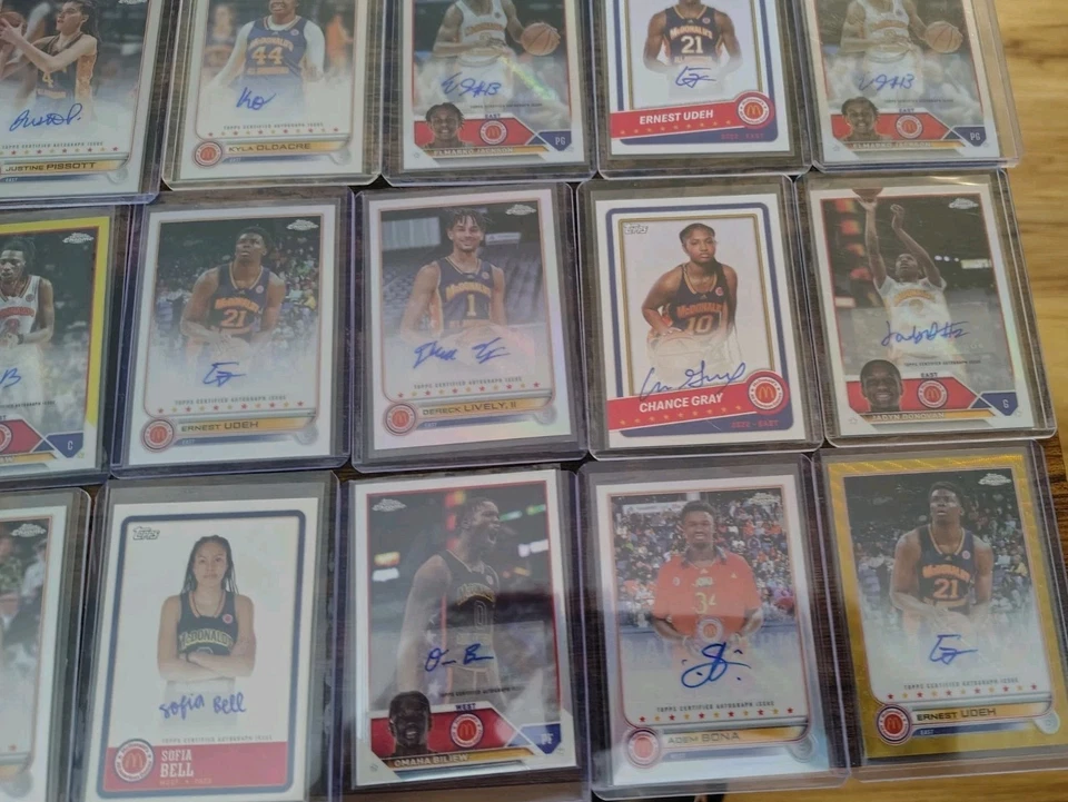 Bowman McDonald's 2022 23 24 Todos los Autos Lote de 25 Coches College All Star Game Foto 4 de 4