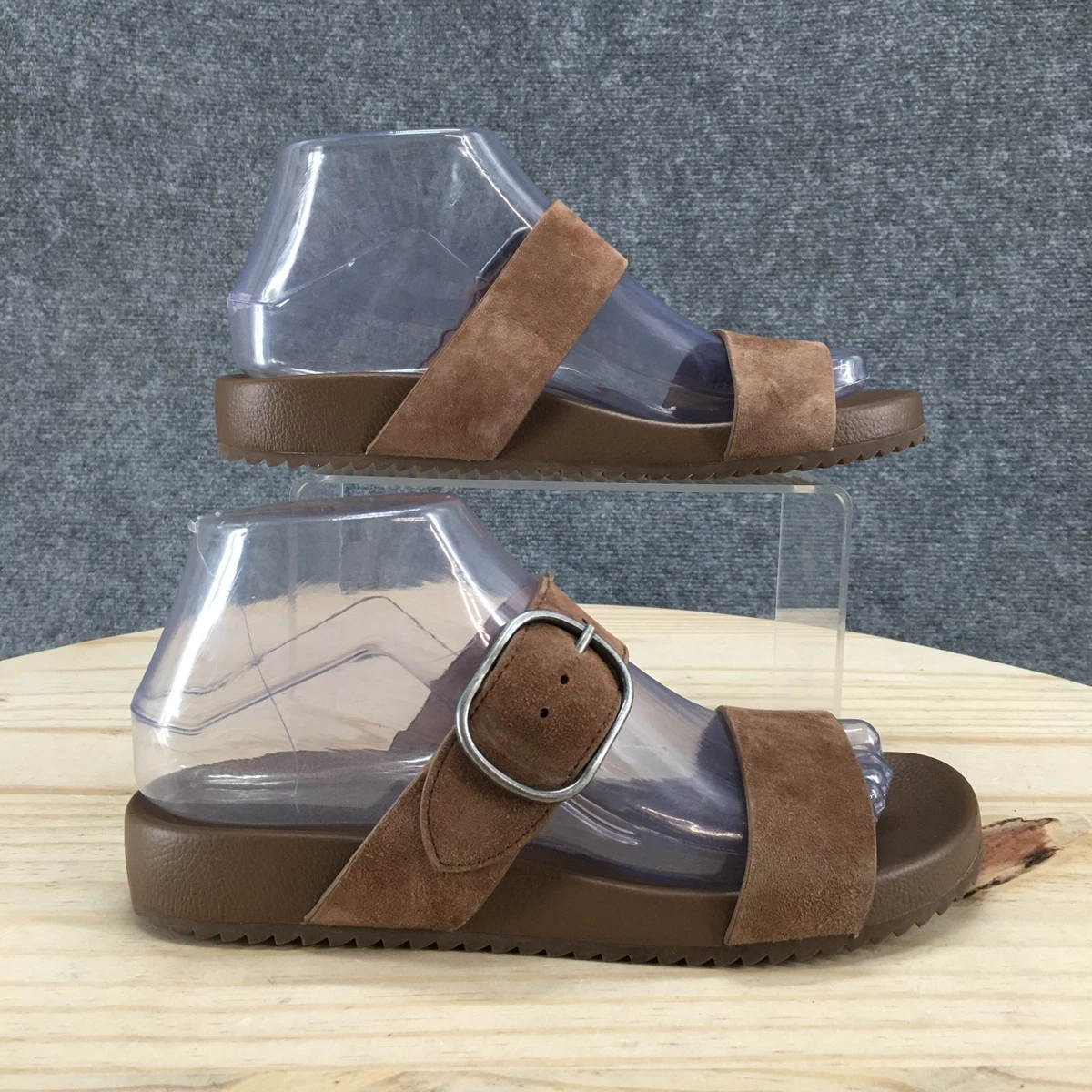 Banana Republic Brown Double-Strap Slide Sandals Women main image 3