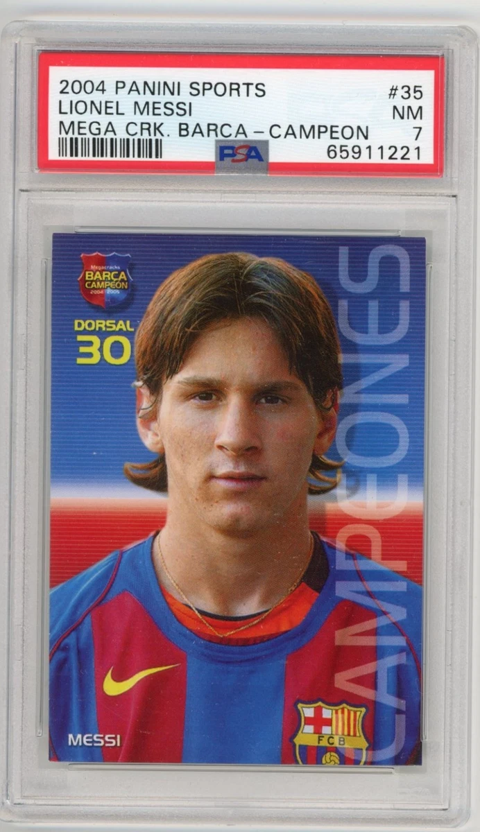 2004/05 Panini Megacracks Barça Campió Messi #35 Rookie