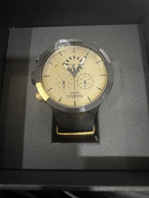 Swatch Watch Men's Check Point Golden Sbo2z400
