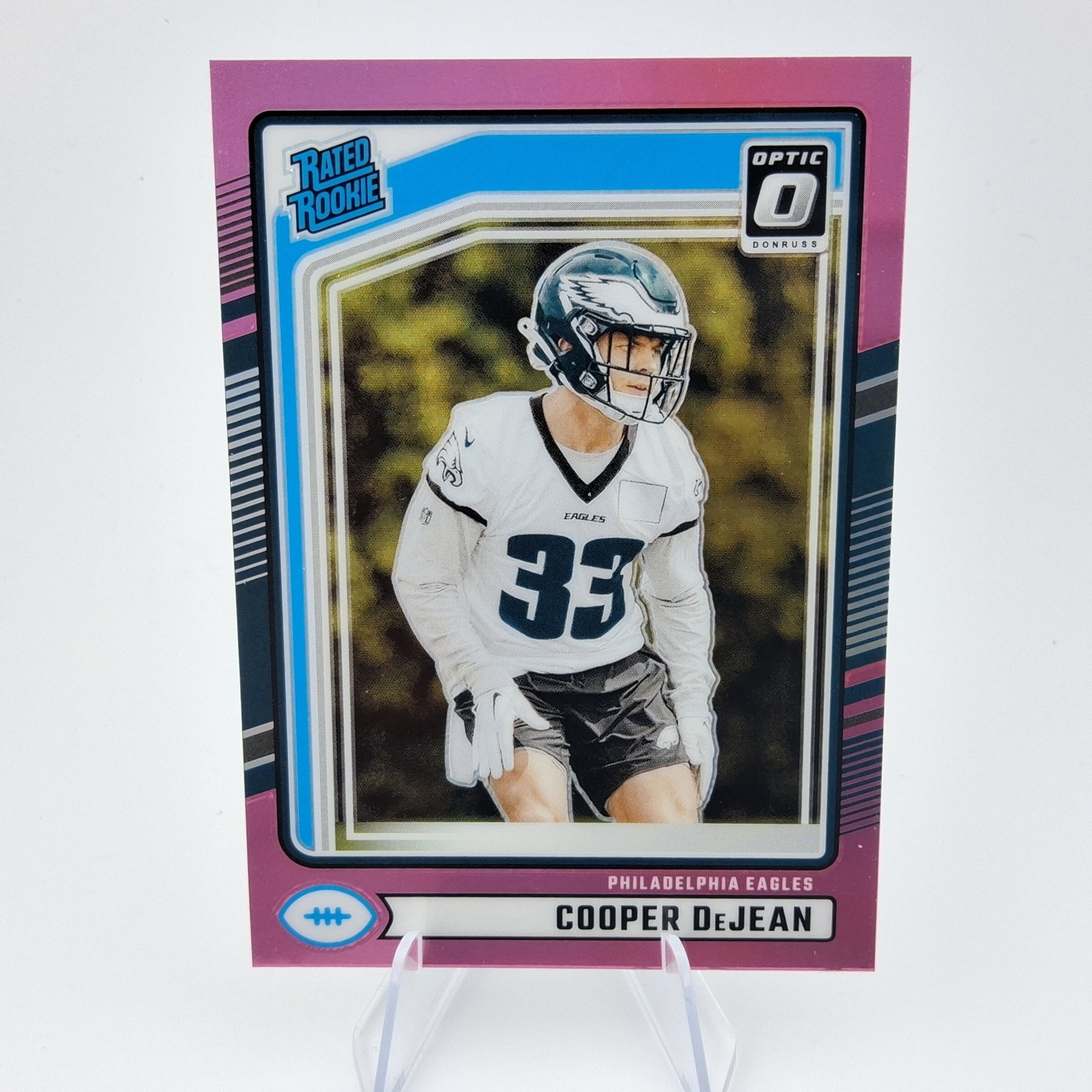 2024 Panini Donruss - Rated Rookie Optic Preview Pink #305 Cooper DeJean