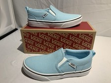 Vans Kids Size 1 Youth Girls Boys Asher Style Crystal Blue Color New