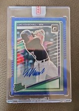 2025 Optic Luke Keaschall Rated Prospect 1/3 Blue Speckle FOTL Auto SP Twins