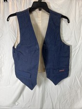 VINTAGE JORDACHE BLUE DENIM VEST SMALL
