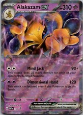 ALAKAZAM EX POKEMON SCARLET & VIOLET PROMO 050 PROMO HOLO LIGHTLY PLAYED