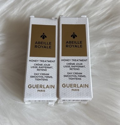 2x Guerlain Abeille Royale Honey Treatment Day Cream ~ Total 6ml/0.2oz Mini Size