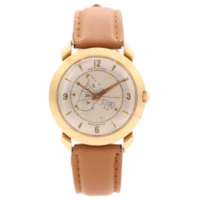 Vintage 33mm 1956 Hamilton Transcontinental ''A'' Automatic Wristwatch 661 10k GF