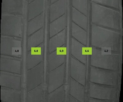2x Sommerreifen 235/50 R18 101H Bridgestone Turanzat005 DOT 2524 6mm