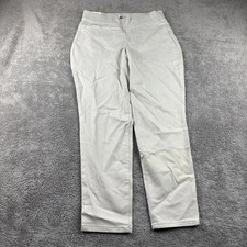 Nine West Heidi Pull On Crop Jeans Womens 6 Beige Mid Rise Stretch NWT