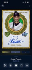Topps Bunt Gilded 25 Collection Jorge Posada Auto /25 {DIGITAL}