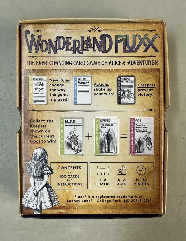 [CAJA ABIERTA] - Wonderland Fluxx - Nunca jugado Foto 2 de 4