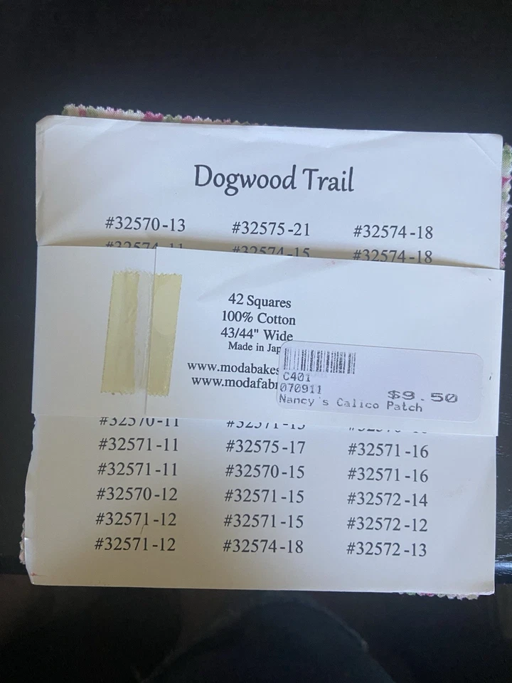 Dogwood Trail By Sentimental Studios For Moda OOP Charm Pack - Image 2 of 2