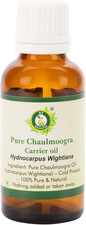 Pure Chaulmoogra Carrier Oil 50Ml 1.69Oz - Hydnocarpus Wightiana 100 Pure and