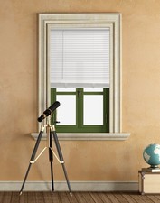 Mainstays 1" Cordless Vinyl Light Filtering Mini Blinds, White, 32" W x 64" L