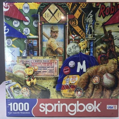 New Sealed 1000 Piece Springbok Puzzle Vintage Baseball Brand New