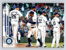 2020 Topps #566 Timmy Lopes; Omar Narvaez; Sam Tuivailala; Seattle Mariners Card