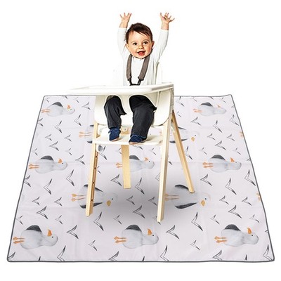 Baby High Chair Splat Mat Multipurpose Large Slip Resistance Washable Porta BA