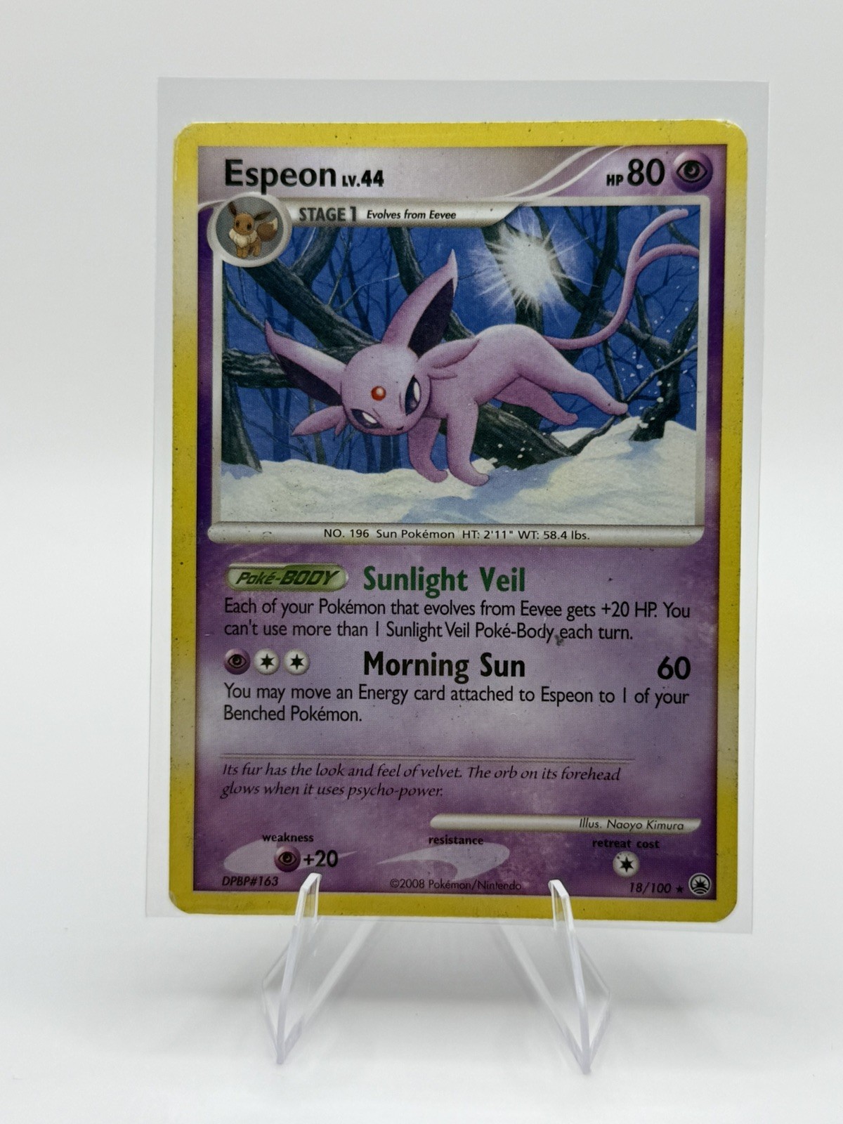 Espeon 18/100 Majestic Dawn Rare Pokemon Card Non Holo MP/HP