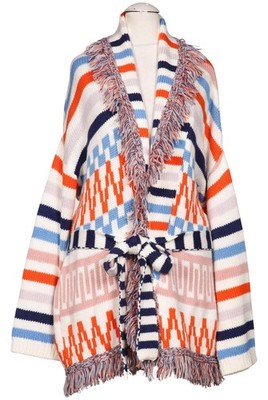 bloom Strickjacke Damen Cardigan Jacke Gr. EU 34 Wolle Mehrfarbig #j70iq84