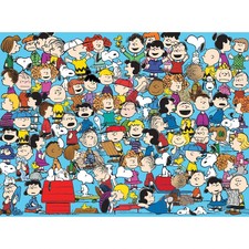 Rose Art 300pc PEANUTS CAST OF CHARACTERS 24in x 18in Puzzle w/Poster 8675ZZC