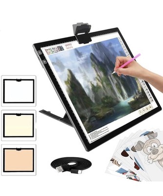 Wireless Rechargeable A3 Light Pad with Carry Case ,Diamond Art Light