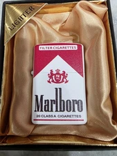 Marlboro -  Metal Grinding Wheel -Red Windproof Lighter Quick Ship